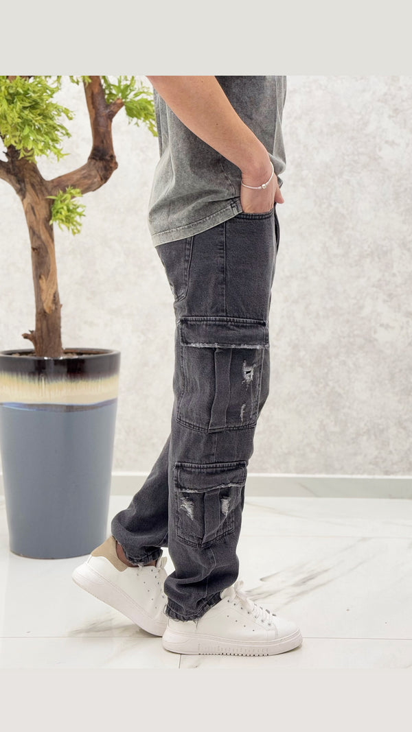 Cargo Premium fondo largo Grey
