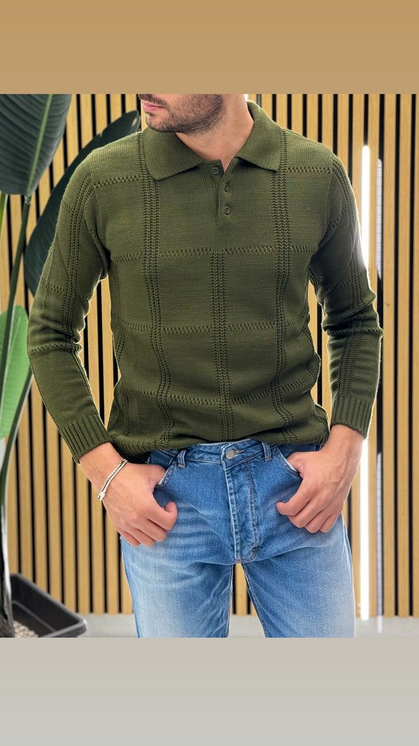 Polo Ricamata Manica Lunga