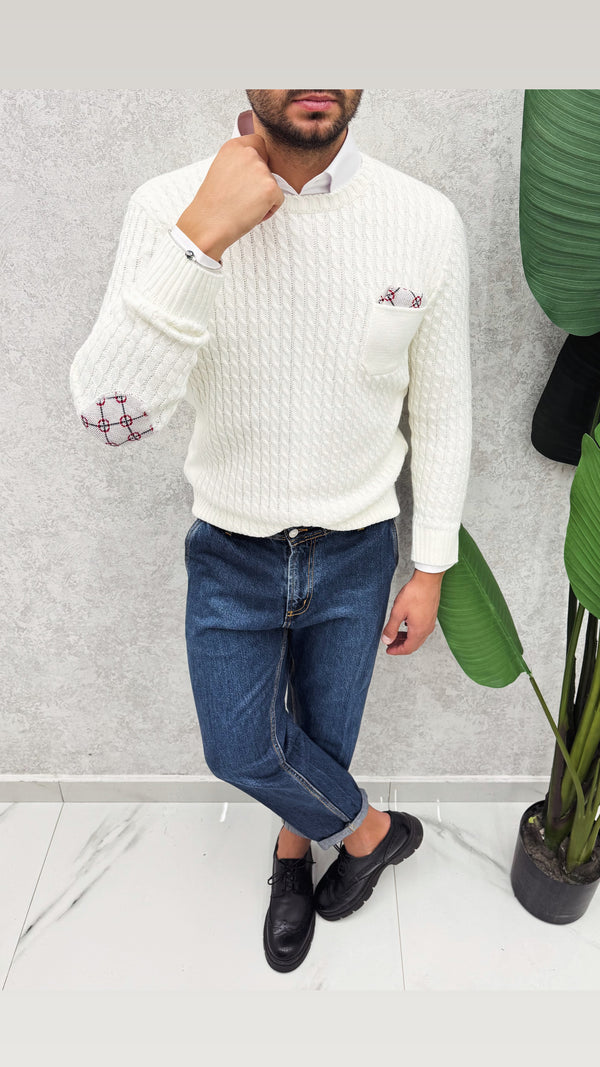 Maglione Toppe + Pochette