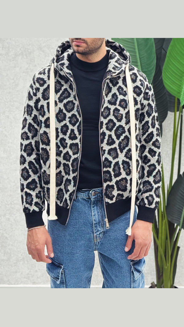Jacket cappuccio Maculato
