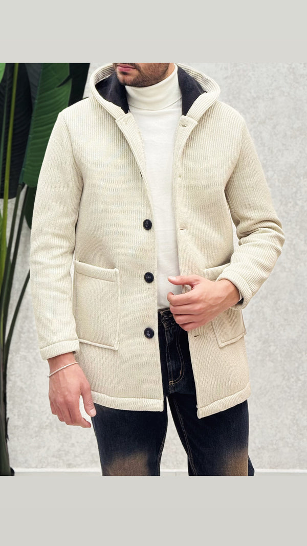 Cappotto Cappuccio Costine