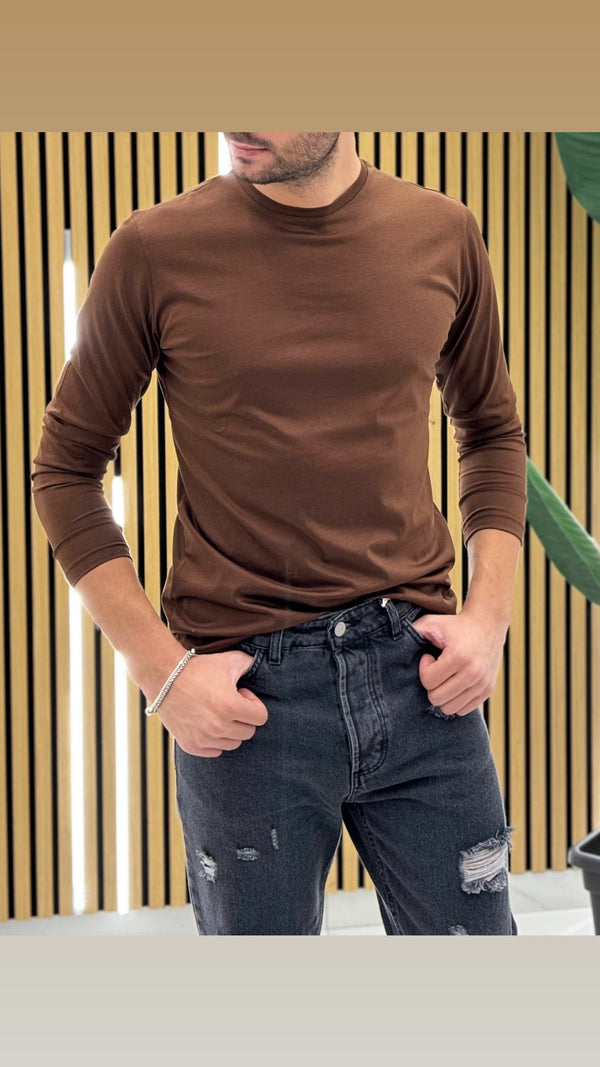 T-shirt Viscosa Manica Lunga