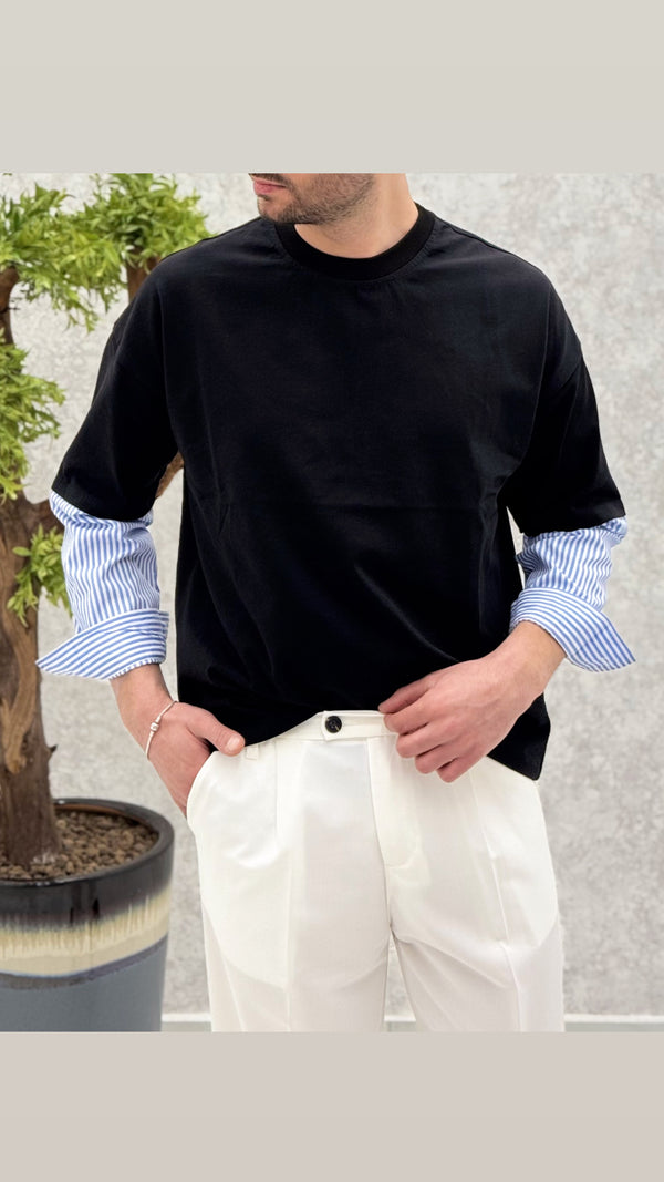 T-shirt manica camicia