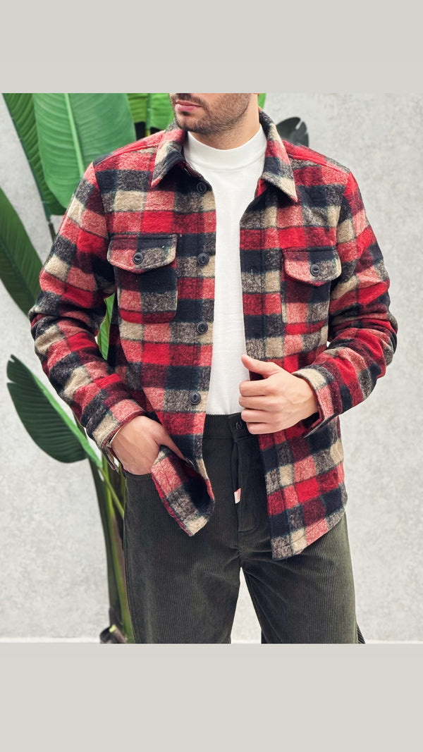 Jacket Flanella Red
