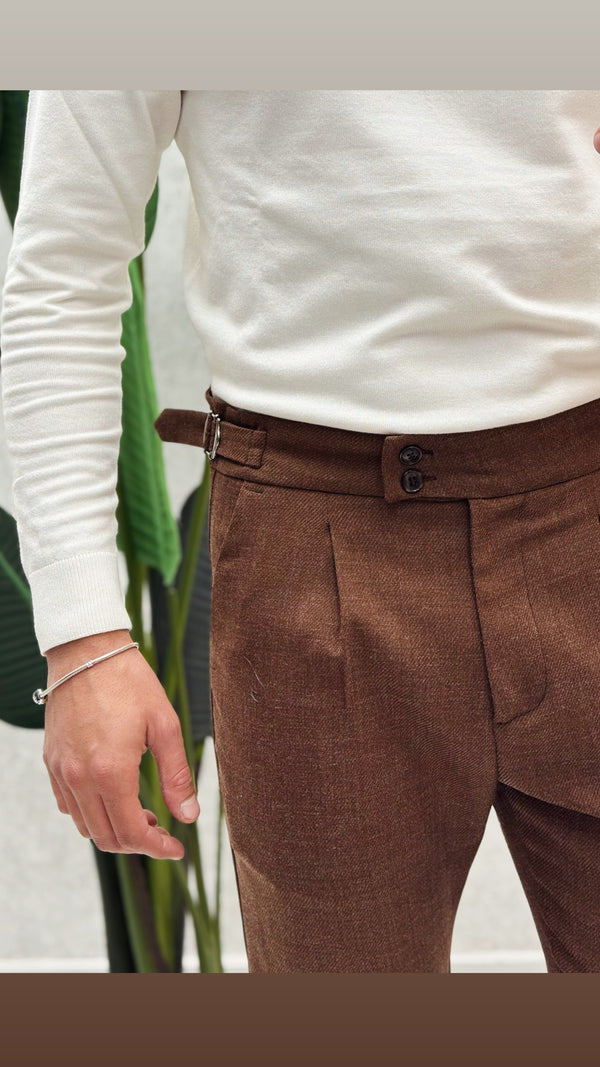 Pantalone Dexter Effetto Lana