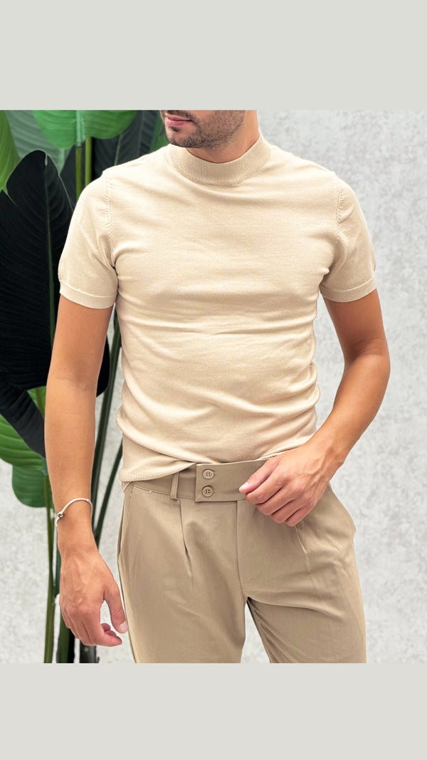 T-shirt filo mezzo collo